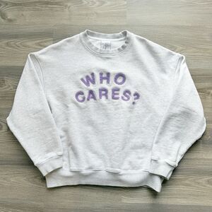 Rex Orange County Sweatshirt Size M Who Cares Tour Merch Pullover Gray